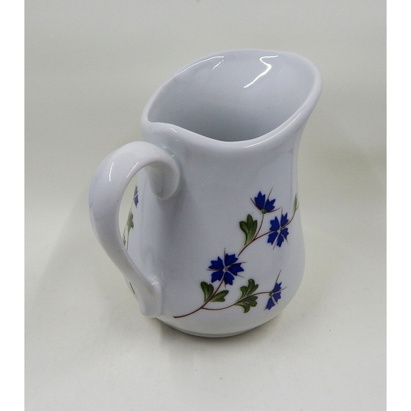 Cordon Bleu BIA Small Pitcher Creamer Hand Decorated Blue Cornflowers - Picture 5 of 10